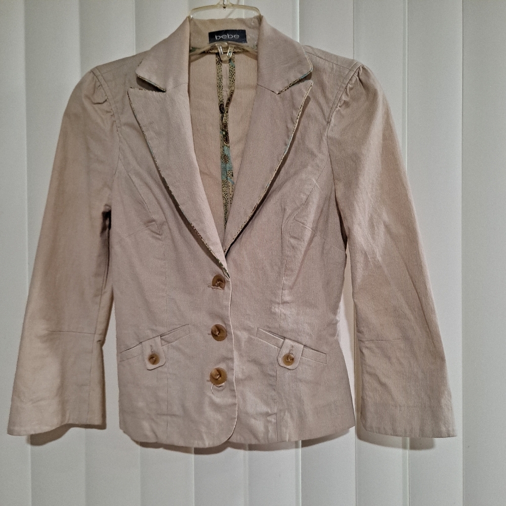 Bebe Women's Tan Blazer Jacket